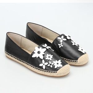 Michael Kors Lola black leather espadrilles 7.5